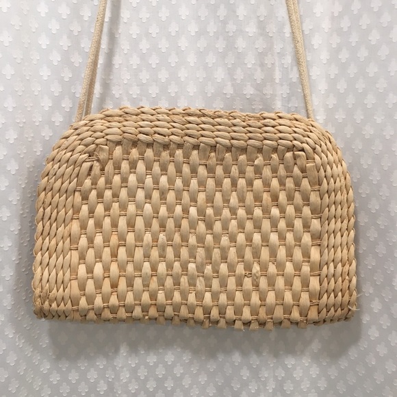 VINTAGE • MISTER ERNEST straw purse - Picture 2 of 7